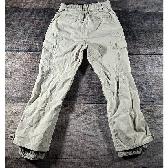 Quiksilver Mens Quiktech Snow Pants Small Tan 5000mm Snowboarding Adjustable - Picture 6 of 9